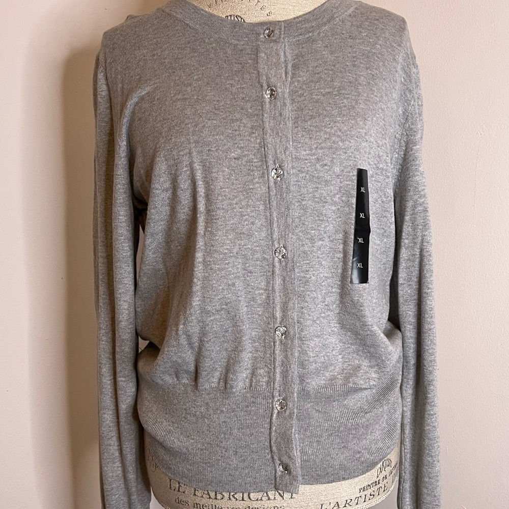LOFT BUTTON SWEATER XL. NWT
